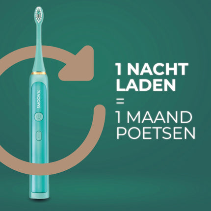 SMOOVV Sense elektrische tandenborstel ocean green - 1st