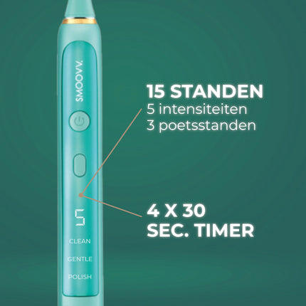 SMOOVV Sense elektrische tandenborstel ocean green - 1st