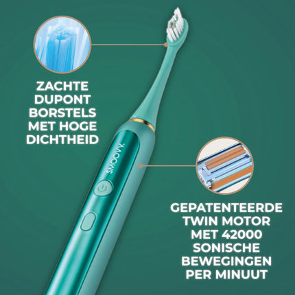 SMOOVV Sense elektrische tandenborstel ocean green - 1st