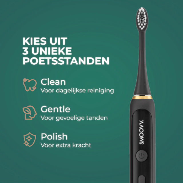SMOOVV Sense elektrische tandenborstel satin black - 1st