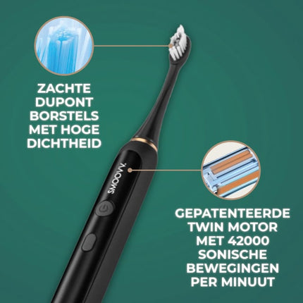 SMOOVV Sense elektrische tandenborstel satin black - 1st