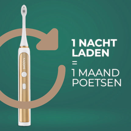 SMOOVV Sense elektrische tandenborstel white and gold - 1st