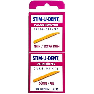 Stimudent Tandenstokers dun - 4 x 40st
