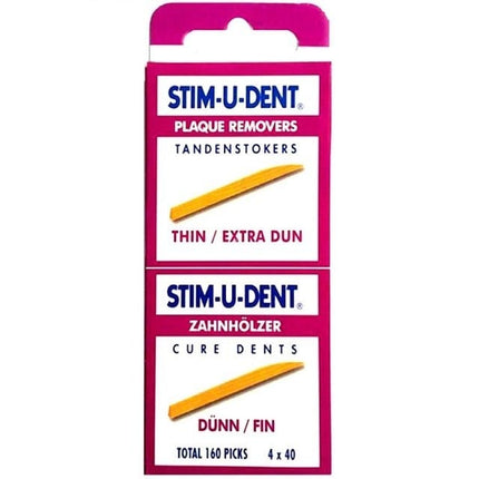Stimudent Tandenstokers dun - 4 x 40st