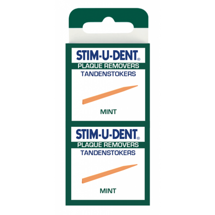 Stimudent Tandenstokers regular mint - 4 x 25st