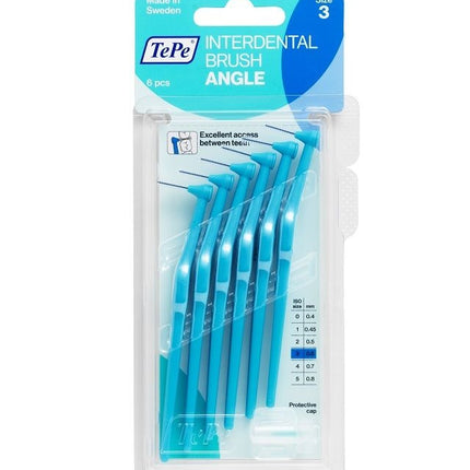 TePe Angle blauw 0,6 mm rager - 6st