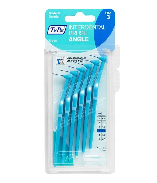 TePe Angle blauw 0,6 mm rager - 6st