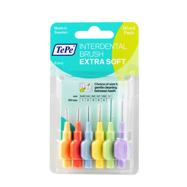 TePe Interdentale ragers extra soft gemengd (lichtoranje t/m lichtlila) - 6st