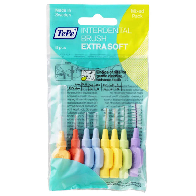 TePe Interdentale ragers extra soft gemengd (lichtoranje t/m lichtlila) - 8st