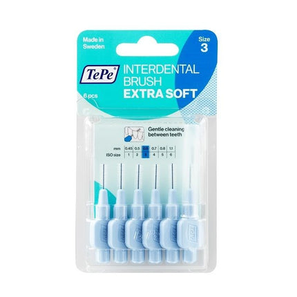 TePe Interdentale ragers extra soft lichtblauw 0,6mm - 6st