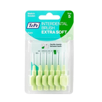 TePe Interdentale ragers extra soft lichtgroen 0,8mm - 6st