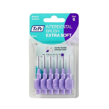 TePe Interdentale ragers extra soft lichtlila 1,1mm - 6st