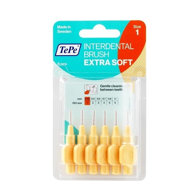 TePe Interdentale ragers extra soft lichtoranje 0,45mm - 6st