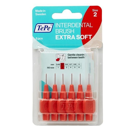 TePe Interdentale ragers extra soft lichtrood 0,5mm - 6st