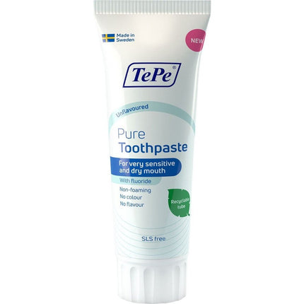 TePe Tandpasta Pure Unflavoured - 75ml