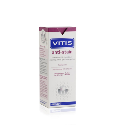 Vitis Anti-Stain Tandpasta - 50ml verpakking