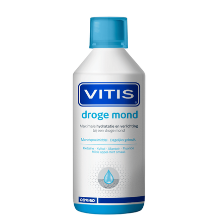 Vitis Droge Mond Mondspoelmiddel - 500ml