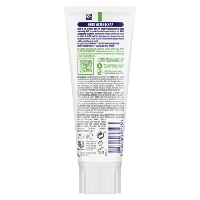 Zendium Tandpasta extra fresh - 75ml